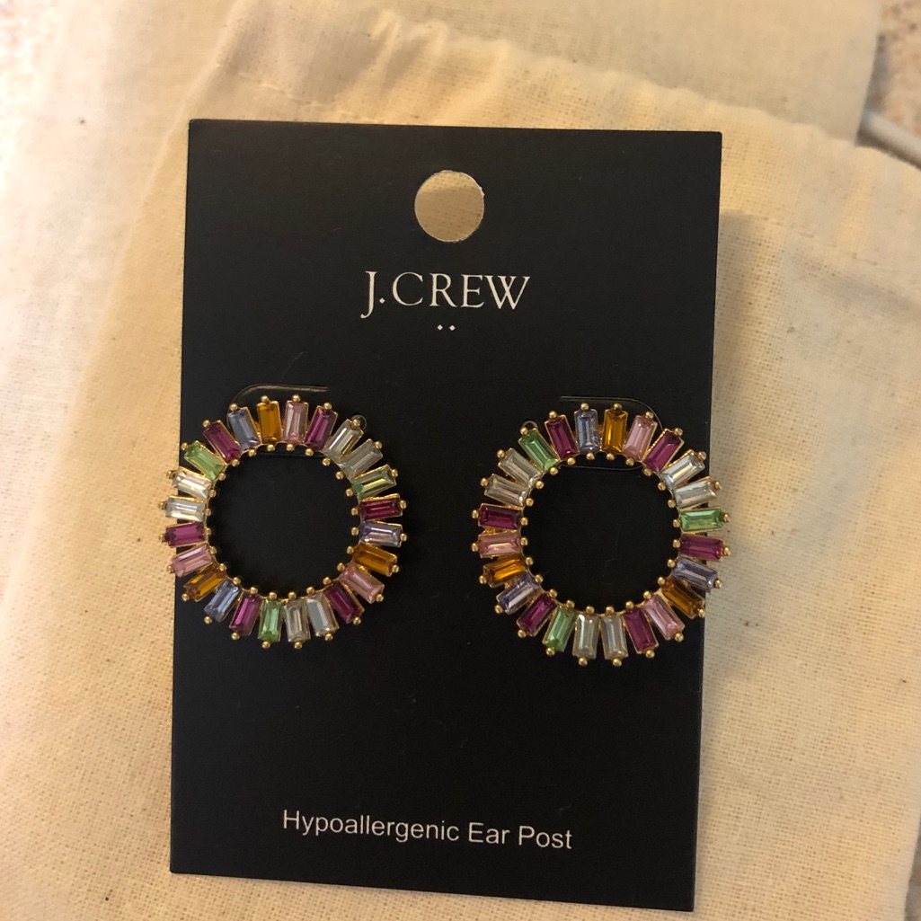 Jcrew Rhinestone Earrings